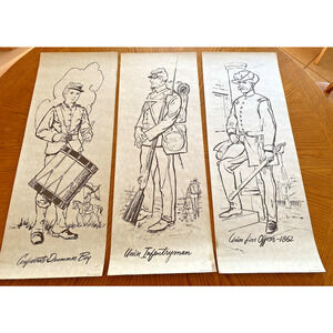 VTG Sperry Military Civil War Soldiers Art Print Infantryman Union Confederate